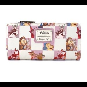 Disney Loungefly Princess Sidekicks checkered: Flounder, Cogsworth, and more
